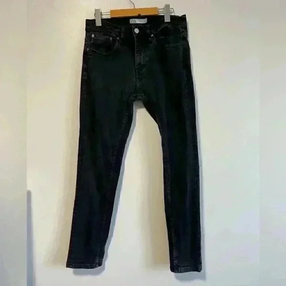 Zara Men’s Black Slim Jeans - Size 31 - Picture 2 of 9